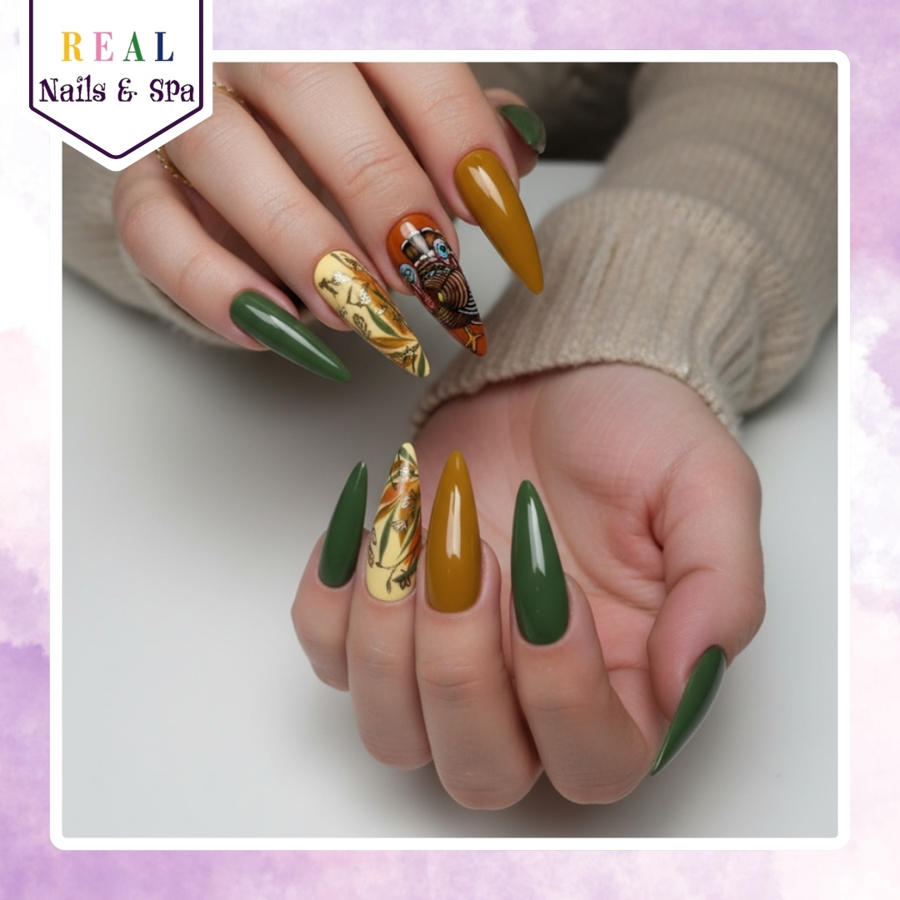 Nail design by Real Nails & Spa